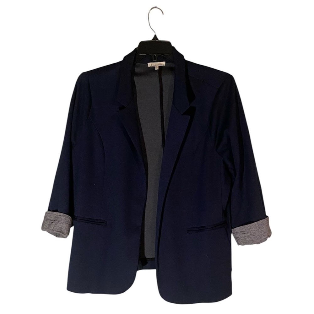 Skies Are Blue Dark Blue Women's Blazer